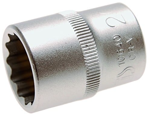 BGS Steckschlüssel Einsatz Zwölfkant Antrieb Innenvierkant 12 5 Mm 1 2 Zoll SW 20 Mm 10640