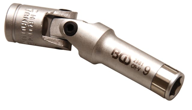 BGS Glühkerzen Gelenk Einsatz Sechskant Antrieb Innenvierkant 10 Mm 3 8 Zoll SW 9 Mm 2981