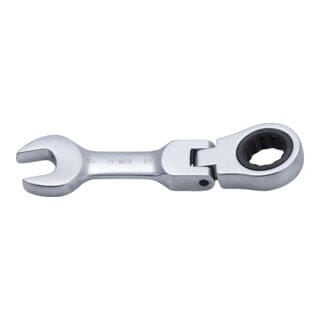 BGS Ratschenring Maulschlüssel Kurz Abwinkelbar SW 15 Mm 6915