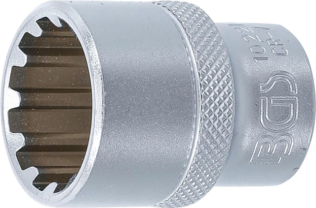 BGS Steckschlüssel Einsatz Gear Lock Antrieb Innenvierkant 12 5 Mm 1 2 Zoll SW 21 Mm 10221
