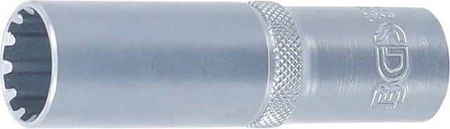 BGS Steckschlüssel Einsatz Gear Lock Tief Antrieb Innenvierkant 12 5 Mm 1 2 Zoll SW 16 Mm 10256
