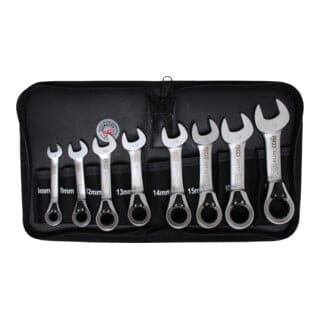 BGS Ratschenring Maulschlüssel Satz Umschaltbar SW 8 19 Mm 8Tlg 30720
