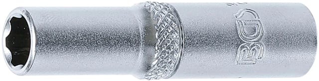 BGS Steckschlüssel Einsatz Super Lock Tief Antrieb Innenvierkant 6 3 Mm 1 4 Zoll SW 7 Mm 2967