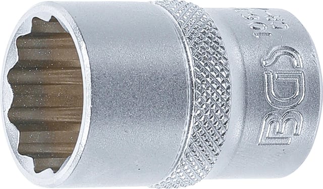 BGS Steckschlüssel Einsatz Zwölfkant Antrieb Innenvierkant 12 5 Mm 1 2 Zoll SW 19 Mm 10639
