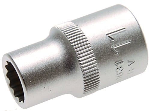 BGS Steckschlüssel Einsatz Zwölfkant Antrieb Innenvierkant 12 5 Mm 1 2 Zoll SW 11 Mm 10631