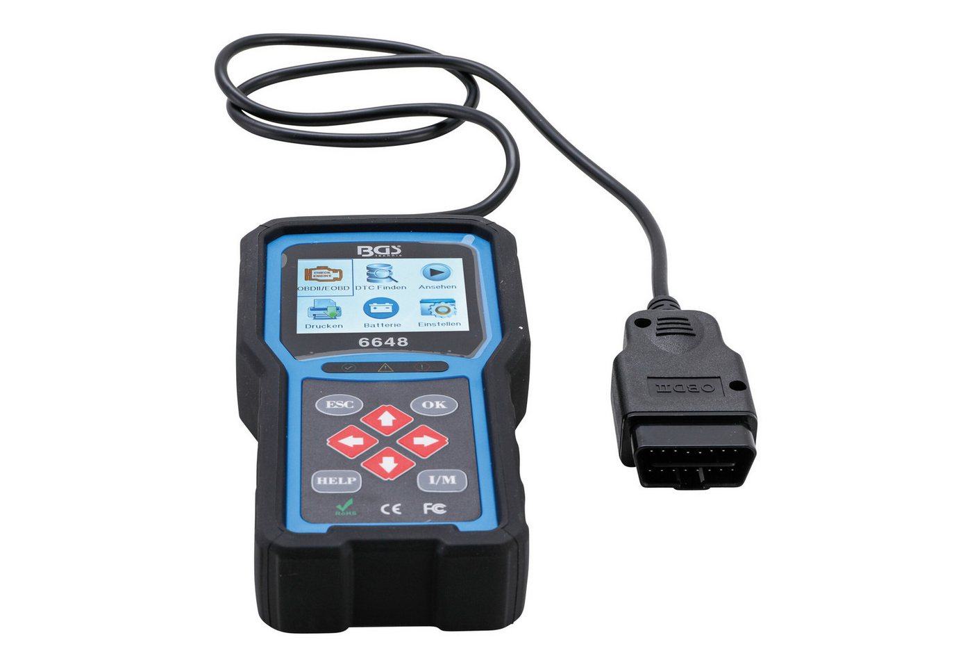 BGS OBD II EOBD Fehlerdiagnosegerät 6648