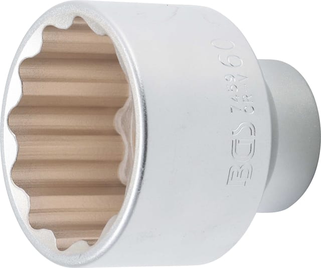 BGS Steckschlüssel Einsatz Zwölfkant Antrieb Innenvierkant 20 Mm 3 4 Zoll SW 60 Mm 7459