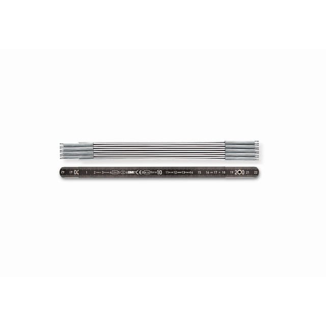 BMI Gliedermaßstab L 2M B 14Mm Mm Cm EG II Alu Schwarz 961200044S