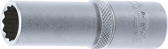 BGS Steckschlüssel Einsatz Zwölfkant Tief Antrieb Innenvierkant 12 5 Mm 1 2 Zoll SW 14 Mm 10664