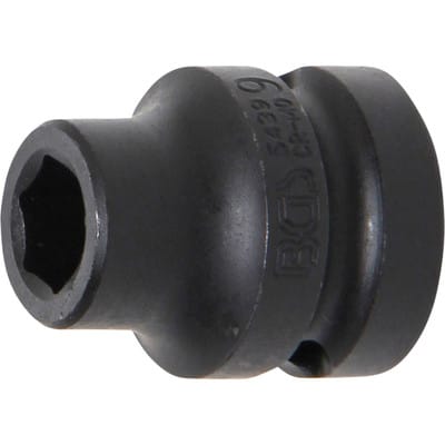 BGS Kraft Steckschlüssel Einsatz Sechskant Antrieb Innenvierkant 12 5 1 2 Zoll SW 9 Mm 5439