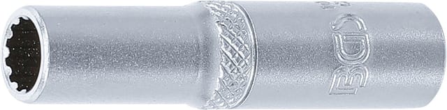 BGS Steckschlüssel Einsatz Gear Lock Tief Antrieb Innenvierkant 6 3 Mm 1 4 Zoll SW 7 Mm 10157