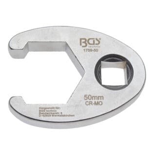BGS Hahnenfußschlüssel Antrieb Innenvierkant 20 Mm 3 4 Zoll SW 50 Mm 1759 50