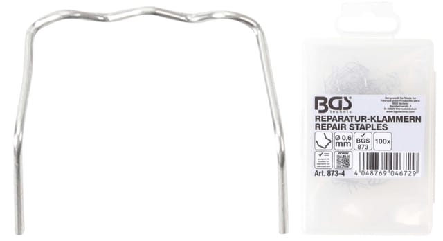 BGS Reparatur Klammern L Form Ø 0 6 Mm 100Tlg 873 4