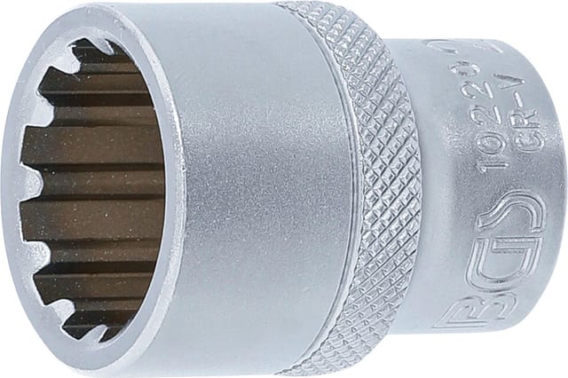BGS Steckschlüssel Einsatz Gear Lock Antrieb Innenvierkant 12 5 Mm 1 2 Zoll SW 20 Mm 10220
