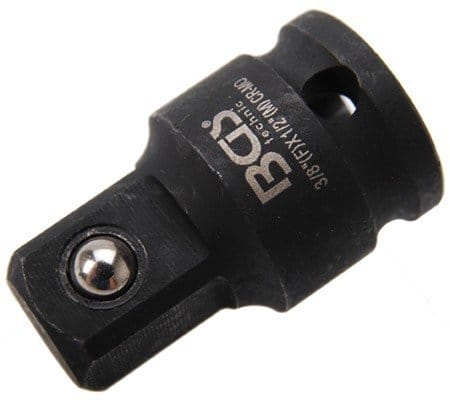 BGS Kraft Steckschlüssel Adapter Innenvierkant 10 Mm 3 8 Zoll Außenvierkant 12 5 Mm 1 2 Zoll 174