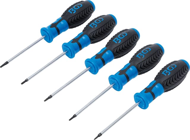 BGS Schraubendreher Satz T Profil Für Torx Mit Bohrung T6 T10 5Tlg 6826
