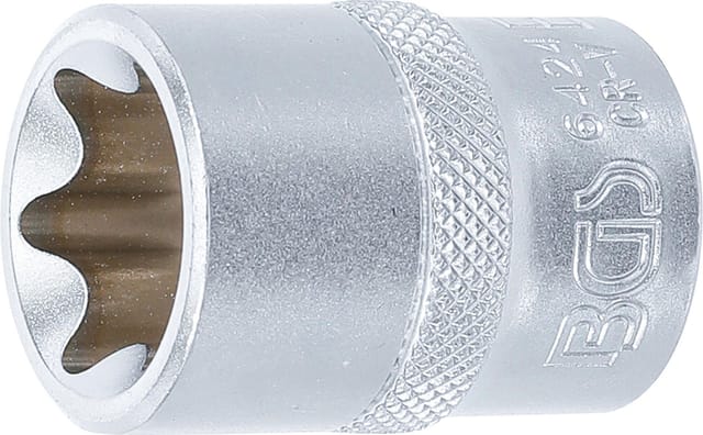 BGS Steckschlüssel Einsatz E Profil Antrieb Innenvierkant 12 5 Mm 1 2 Zoll SW E24 6424