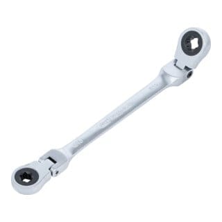 BGS Doppel Ratschen Ringschlüssel Abwinkelbar Mit E Profil Ringköpfen SW E10 X E12 71028 10X12