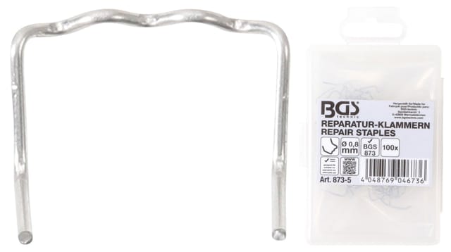 BGS Reparatur Klammern L Form Ø 0 8 Mm 100Tlg 873 5