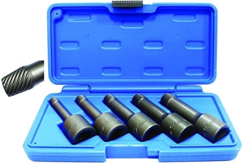 BGS Spiral Profil Steckschlüssel Satz Schraubenausdreher Antrieb Innenvierkant 12 5 Mm 1 2 Zoll SW 8 16 Mm 5Tlg 5261