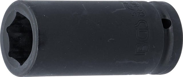 BGS Kraft Steckschlüssel Einsatz Sechskant Tief Antrieb Innenvierkant 20 Mm 3 4 Zoll SW 24 Mm 5724