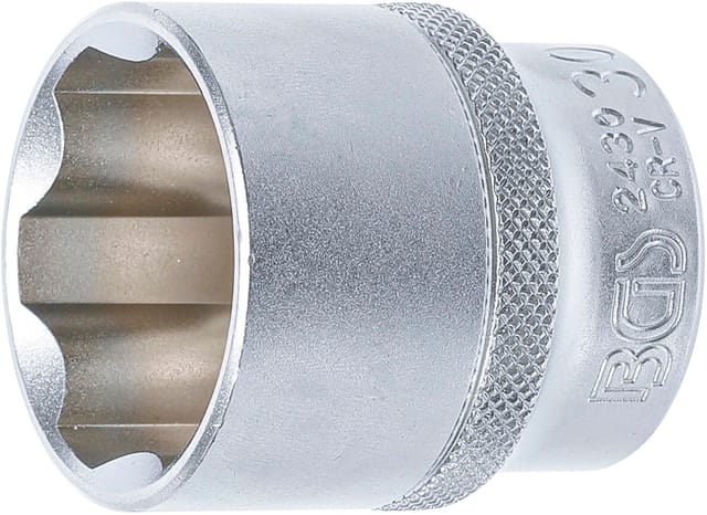 BGS Steckschlüssel Einsatz Super Lock Antrieb Innenvierkant 12 5 Mm 1 2 Zoll SW 30 Mm 2430