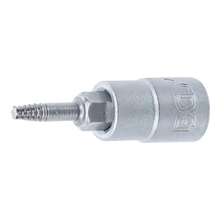 BGS Schraubenausdreher Bit Einsatz Antrieb Innenvierkant 6 3 Mm 1 4 Zoll Für Defektes T Profil Für Torx T10 7098 T10