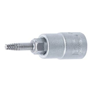 BGS Schraubenausdreher Bit Einsatz Antrieb Innenvierkant 6 3 Mm 1 4 Zoll Für Defektes T Profil Für Torx T10 7098 T10