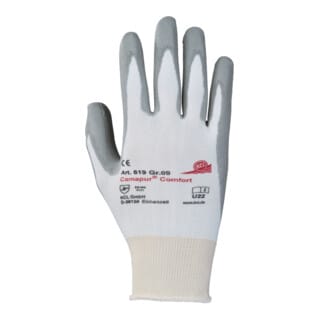 Honeywell Handschuhe Camapur Comfort 619 Weiß Grau Gr 8 619 8