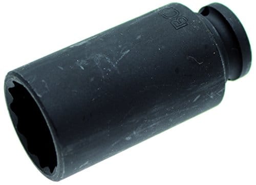 BGS Kraft Steckschlüssel Einsatz Zwölfkant Antrieb Innenvierkant 12 5 Mm 1 2 Zoll SW 30 Mm 5337