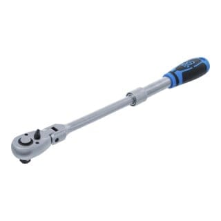 BGS Umschaltknarre Ausziehbar Abwinkelbar Abtrieb Außenvierkant 12 5 Mm 1 2 Zoll 350 490 Mm 25127