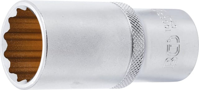BGS Steckschlüssel Einsatz Zwölfkant Tief Antrieb Innenvierkant 12 5 Mm 1 2 Zoll SW 26 Mm 10663