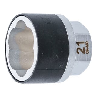 BGS Spiral Profil Steckschlüssel Einsatz Schraubenausdreher Antrieb Außensechskant 21 Mm SW 21 Mm 7510 21