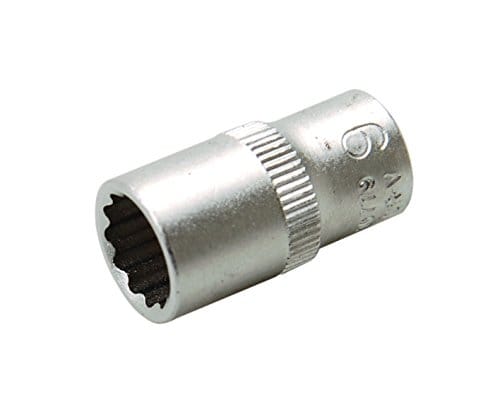 BGS Steckschlüssel Einsatz Zwölfkant Antrieb Innenvierkant 6 3 Mm 1 4 Zoll SW 9 Mm 10779