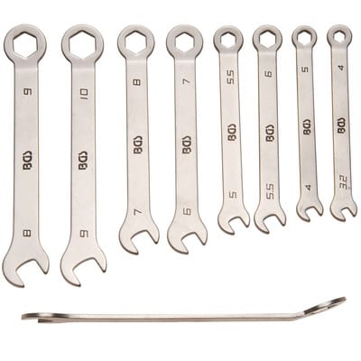 BGS Maul Ringschlüssel Satz Mini Ausführung SW 4 10 Mm 8Tlg 8646