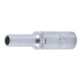 BGS Steckschlüssel Einsatz Zwölfkant Tief Antrieb Innenvierkant 6 3 Mm 1 4 Zoll SW 5 Mm 10704