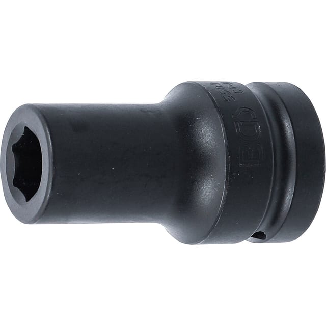 BGS Kraft Steckschlüssel Einsatz Sechskant Tief Antrieb Innenvierkant 25 Mm 1 Zoll SW 19 Mm 5500 19