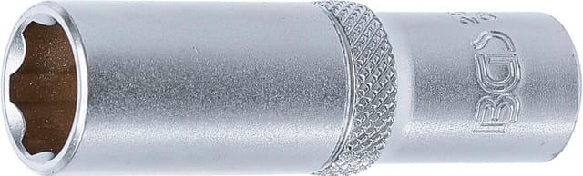BGS Steckschlüssel Einsatz Super Lock Tief Antrieb Innenvierkant 10 Mm 3 8 Zoll SW 13 Mm 2603