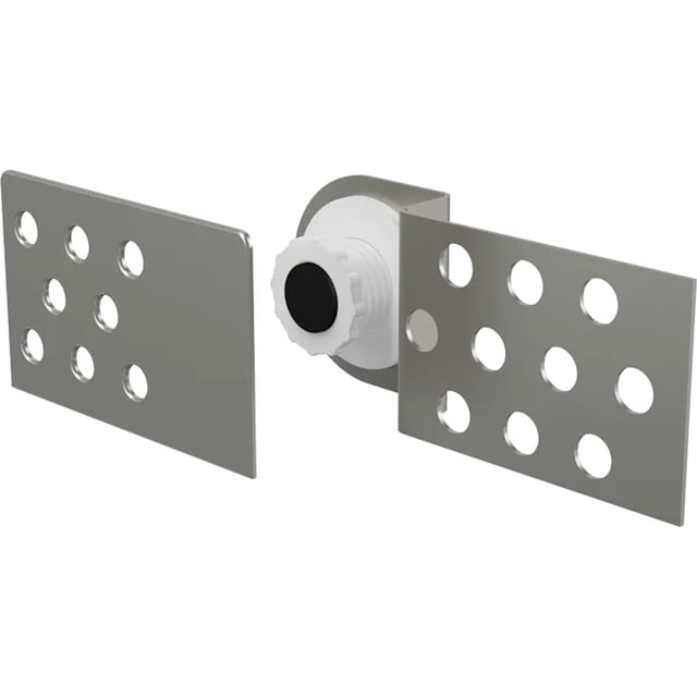 Alcadrain magnetische Badewannentür zum Einbau unter Fliesen, höhenverstellbar