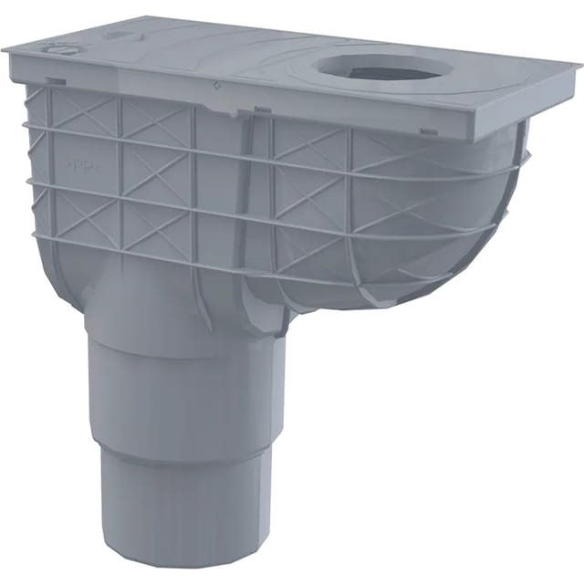 Alcadrain Universal-Regensinkkasten 300×155 mm, Abgang senkrecht 125/110 mm, Grau