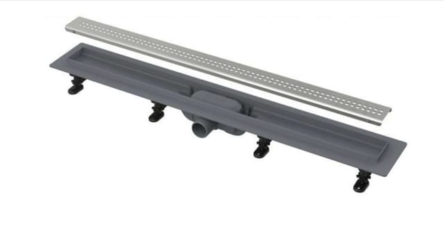 Alcadrain APZ9 Aufputz-Duschrinne mit Rand chrom 850 mm