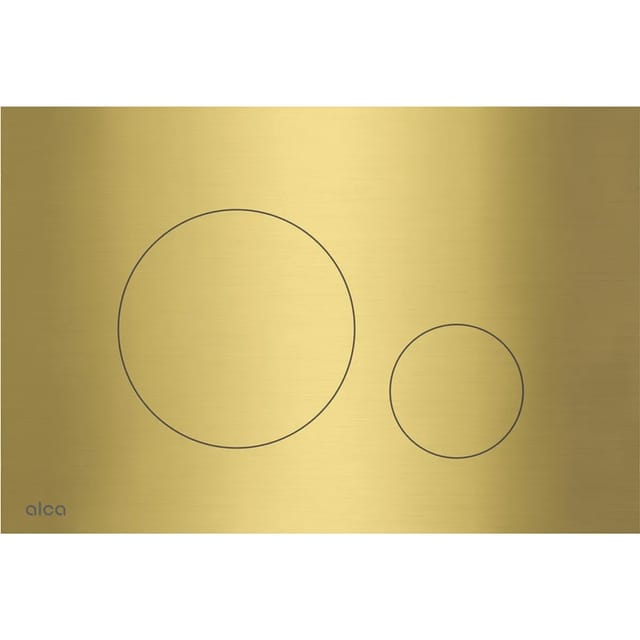 Alcadrain Betätigungsplatte TURN-BRASS Messingbeschichtet Edelstahl