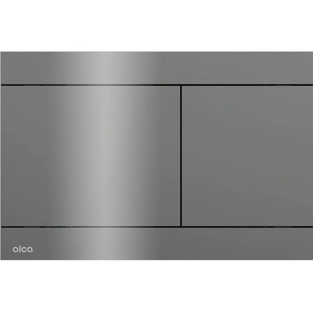 Alcadrain Betätigungsplatte FUN-GM-P Gun Metal Hochglanz Edelstahl