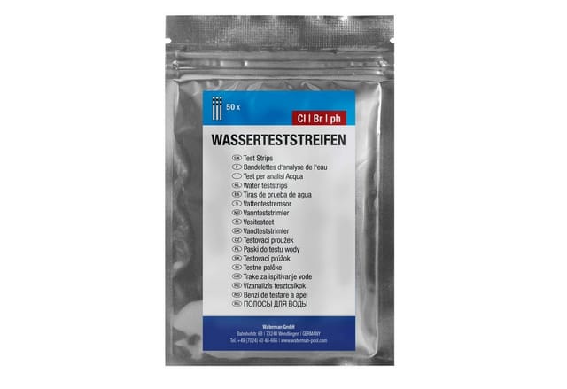 Waterman Wasserteststreifen 3 in 1 pH Br CL 50 Streifen in Tütchen