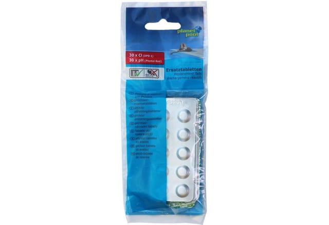 Planet Pool pH und Chlor Ersatztabletten mit je 30 Tabletten geblistert
