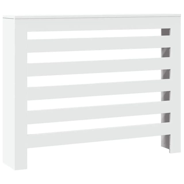 vidaXL Heizkörperverkleidung Weiß 104x20x82 cm Holzwerkstoff 852690