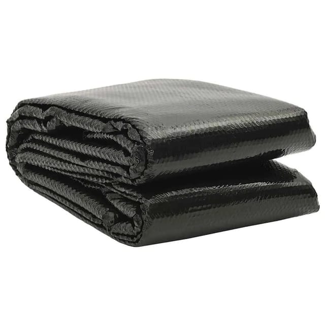 vidaXL Poolabdeckung Schwarz 732x366 cm PE 92166