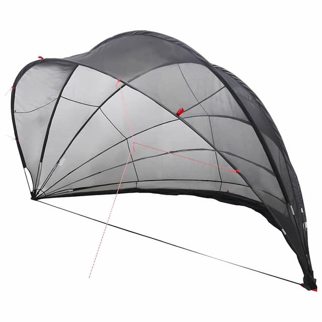 vidaXL Pool-Dome Schwarz 592 x 590 x 275 cm 42001135