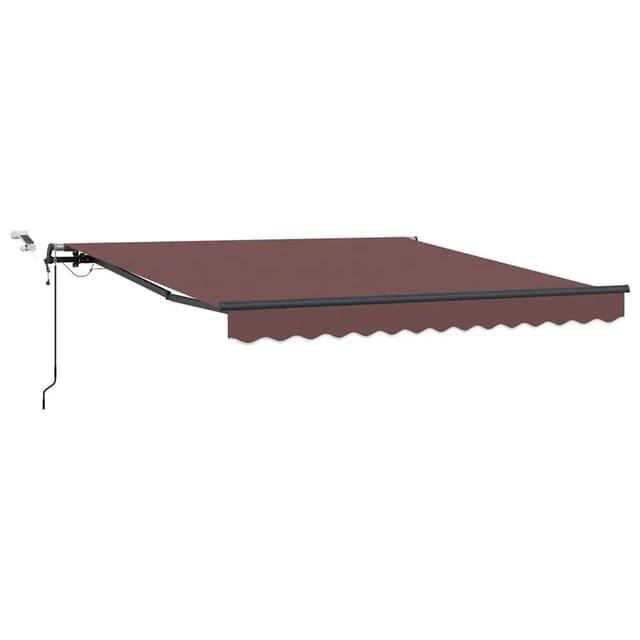 vidaXL Markise Automatisch mit LEDs Braun 300x250 cm 3310204