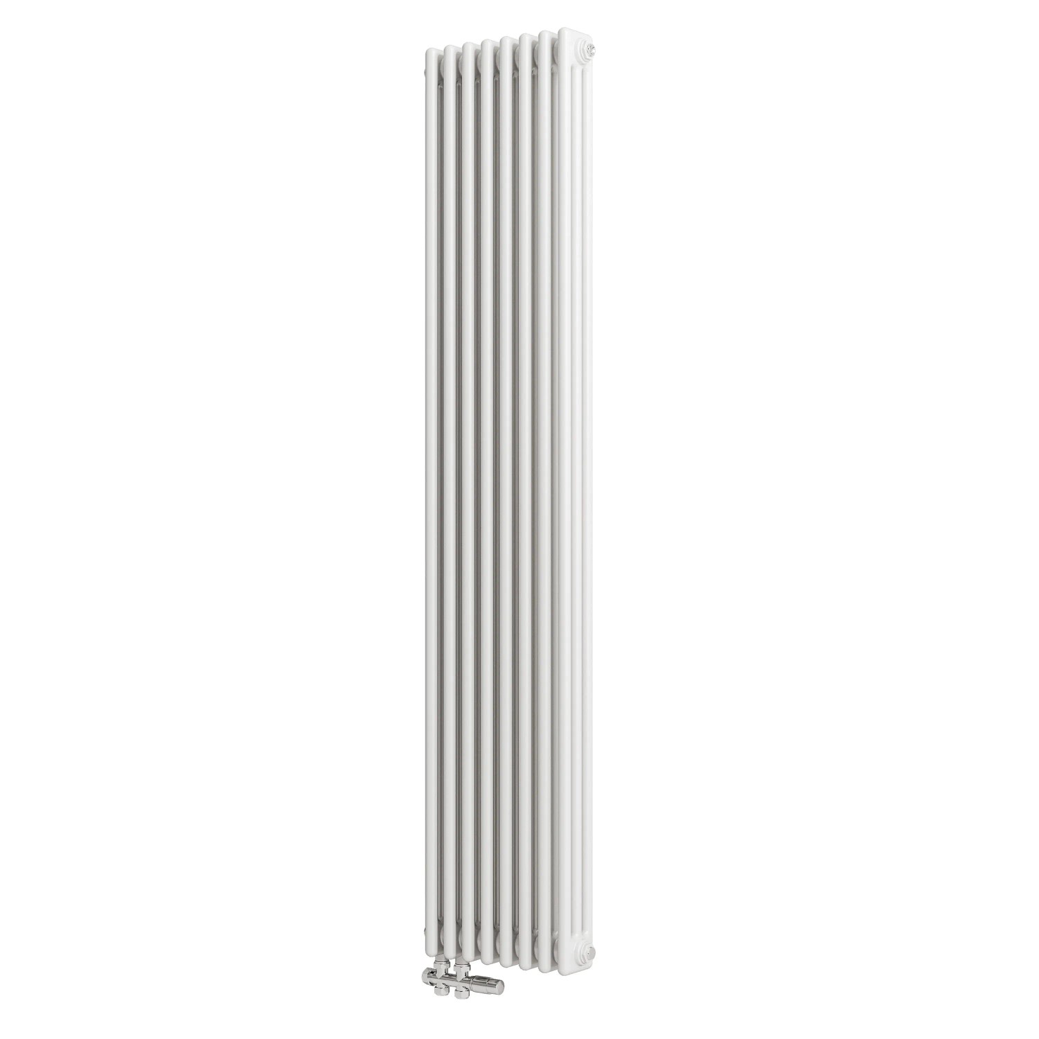 Duschparadies Traditioneller Heizkörper 1800 x 380 mm 1552W Dreilagig Gusseisenstil Weiß
